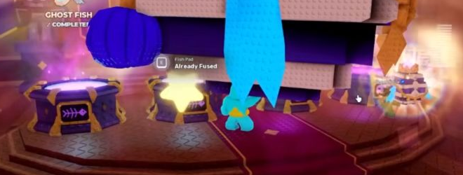 「Already Fused」の操作表示と祭壇を切り出した画像。