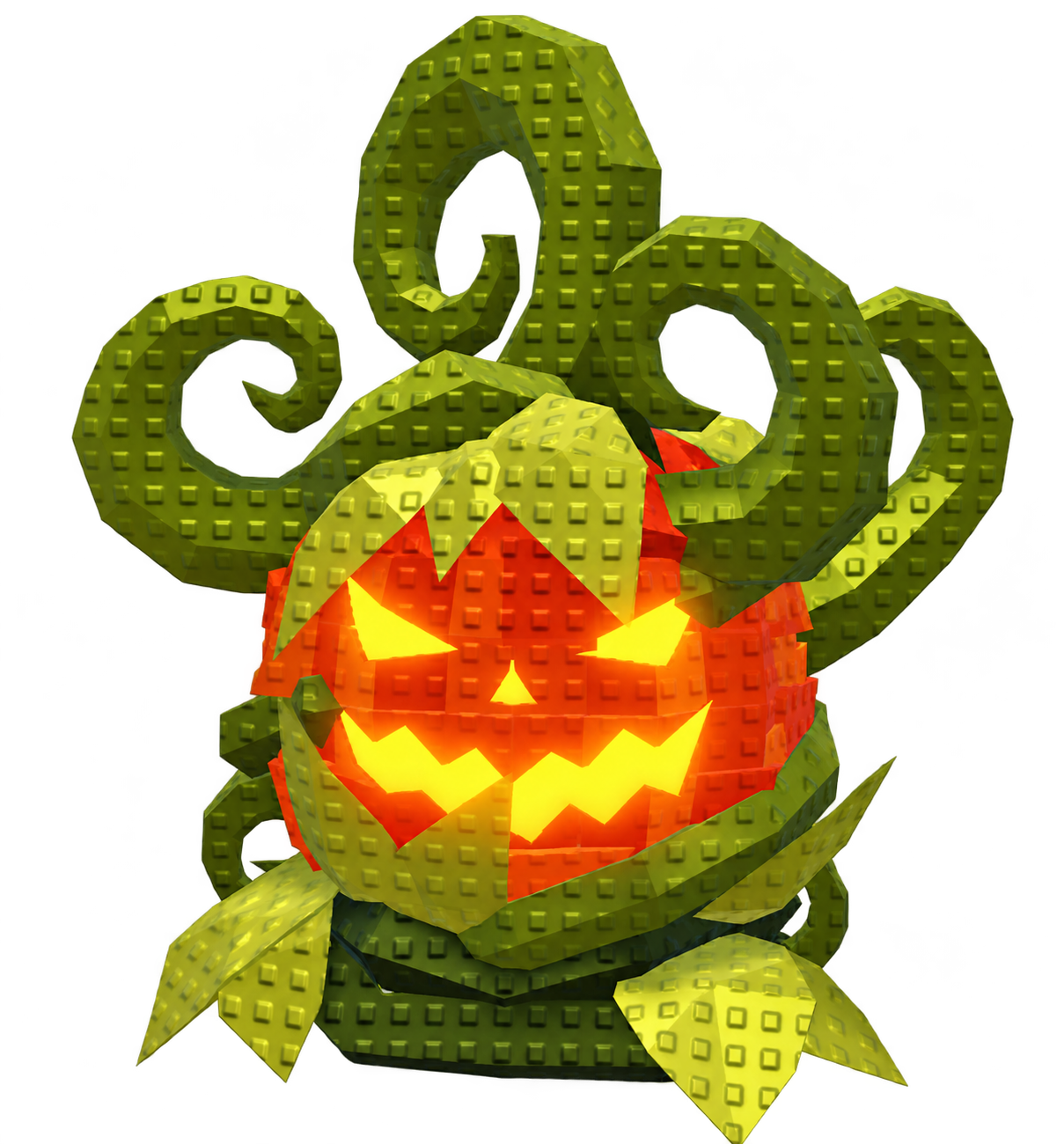 Halloween Egg — Kürbisei mit gewundenen Ranken
