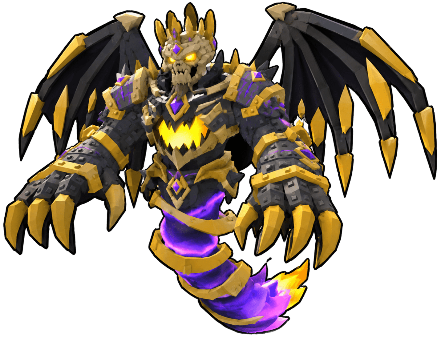 Bone Emperor — ร่างโครงกระดูกสวมมงกุฎและมีปีก