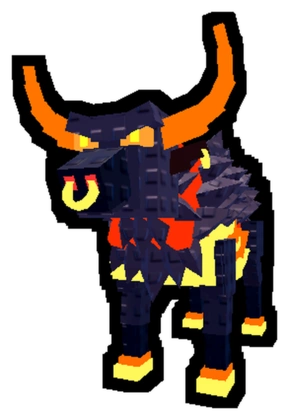 Flaming Bull, ein Pet in Steal an Egg