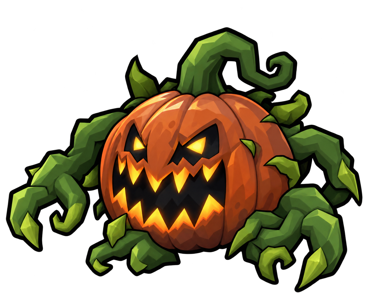 Pumpkin Fiend — สิ่งมีชีวิตฟักทองที่มีแขนเถาวัลย์