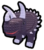 Triceratops, ein Pet in Steal an Egg