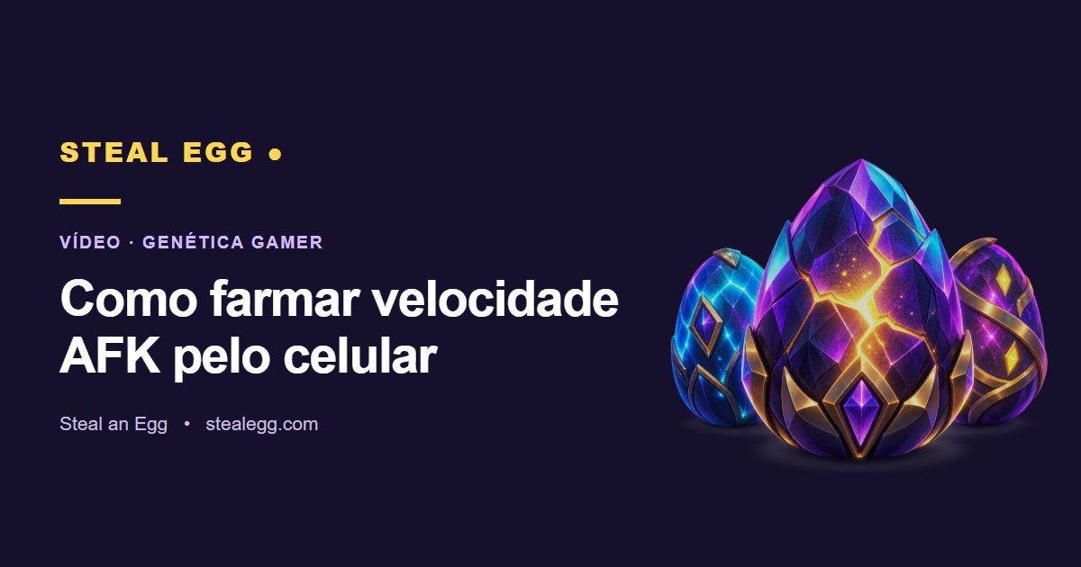 Miniatura do vídeo: Como farmar velocidade AFK pelo celular