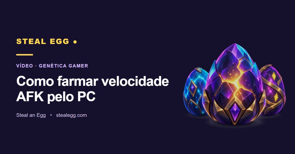 Miniatura do vídeo: Como farmar velocidade AFK pelo PC