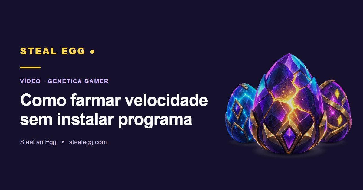 Miniatura do vídeo: Como farmar velocidade sem instalar programa